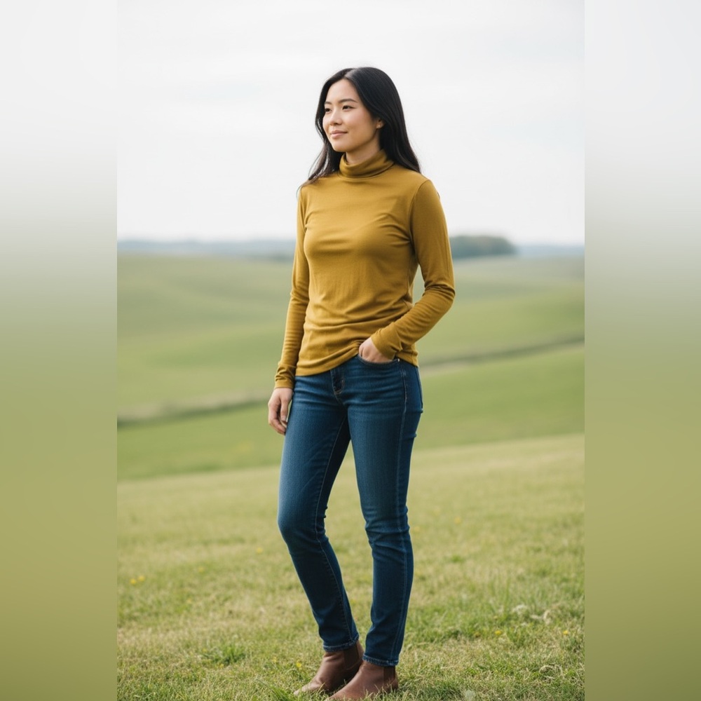 Apt 9 Essentials Mock Neck Top L
